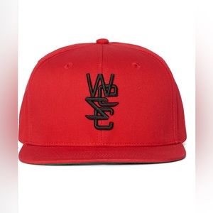 WeSC overlay snapback cap